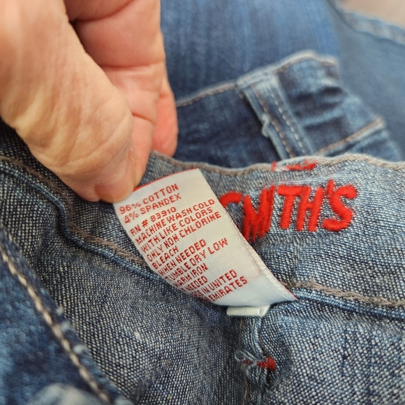 NWT Smith's Dungarees Marilyn Fit Stretch Blue Denim Straight Leg Jeans  18 - Picture 12 of 13